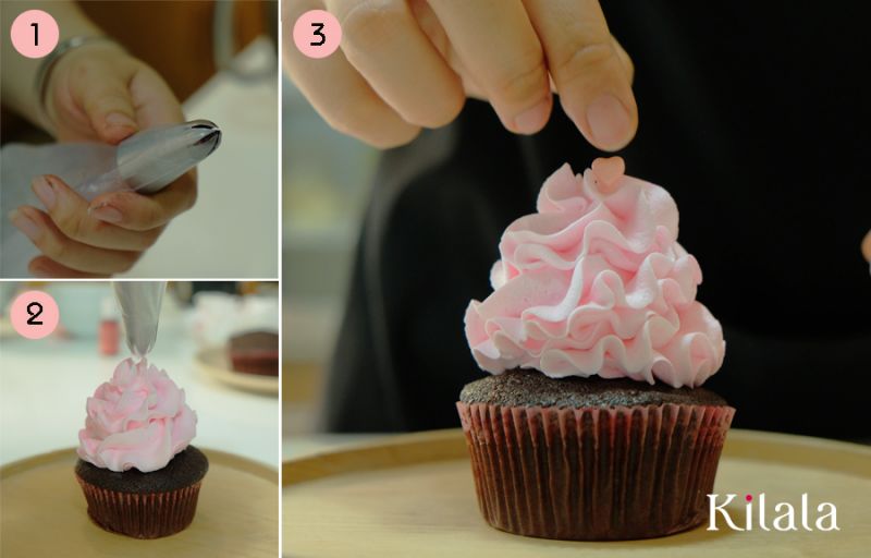 cách trang trí bánh cupcake